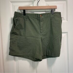 Green  chino shorts